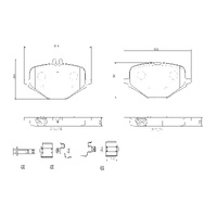 OEM Rear Brake Pads 0004203705
