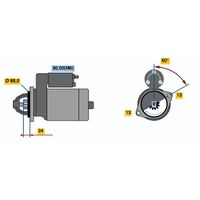 Genuine Bosch Starter Motor 0001106027