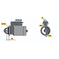 Genuine Bosch Starter Motor 0001108211