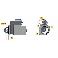 Genuine Bosch Starter Motor 0001108239