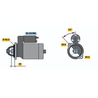 Genuine Bosch Starter Motor 0001108403