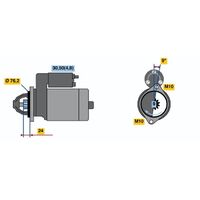 Genuine Bosch Starter Motor 0001109288
