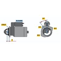Genuine Bosch Starter Motor 0001109300