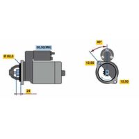 Genuine Bosch Starter Motor 0001109357 