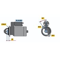 Genuine Bosch Starter Motor 0001115070