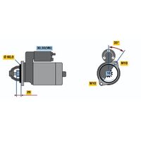 Genuine Bosch Starter Motor 0001115072