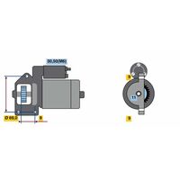 Genuine Bosch Starter Motor 0001148009