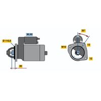 Genuine Bosch Starter Motor 0001218774