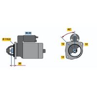 Genuine Bosch Starter Motor 0001230007