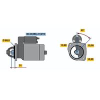 Genuine Bosch Starter Motor 0001231014