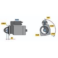 Genuine Bosch Starter Motor 0001231017