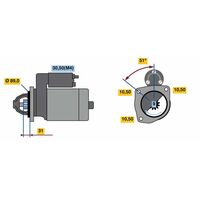Genuine Bosch Starter Motor 0001263008