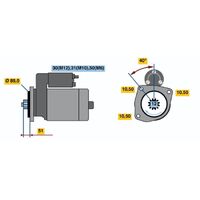 Genuine Bosch Starter Motor 0001330012