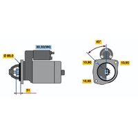 Genuine Bosch Starter Motor 0001368301