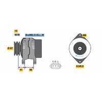 Genuine Bosch Alternator 0124120001