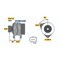 Genuine Bosch Alternator 0124515040