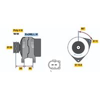 Genuine Bosch Alternator 0124515113