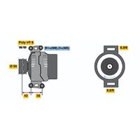 Genuine Bosch Alternator 0124515114