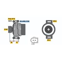 Genuine Bosch Alternator 0124525561