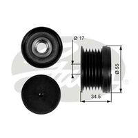 Alternator Freewheel Clutch 03C903119C