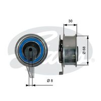 Timing Belt Tensioner Pulley 04L109243G