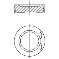 Piston with Rings 2.0 GTi BWA AXX 82.5mm Standard 06D107066C