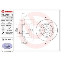 Brembo Rear Brake Rotors Set 08.9460.11