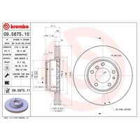Brembo Front Brake Rotors Set 09.5875.11