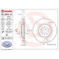 Brembo Front Brake Rotors Set 09.6843.21