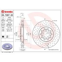 Brembo Front Brake Rotors Set 09.7267.50
