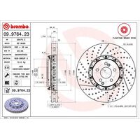 Brembo Front Brake Rotors Set 09.9764.23