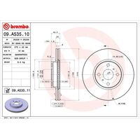 Brembo Front Brake Rotors Set 09.A535.11