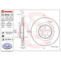 Brembo Front Brake Rotors Set 09.B039.11