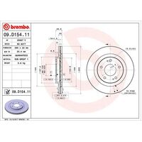 Brembo Front Brake Rotors Set 09.D154.11