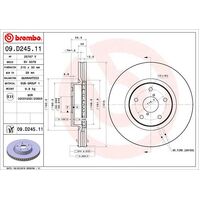 Brembo Front Brake Rotors Set 09.D245.11