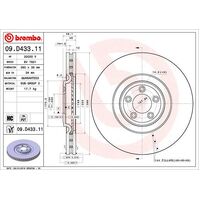 Brembo Front Brake Rotors Set 09.D433.11