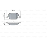 Genuine Bosch Rear Brake Pads Set 0986424553