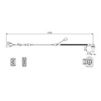Genuine Bosch Front Wheel Speed Sensor 0986594002