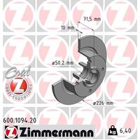 Zimmermann Front Brake Disc Rotor Pair  113-407-075