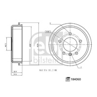 OEM Brake Drum 1684230401