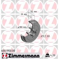 Zimmermann Rear Brake Drums 171-501-615