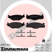 Zimmermann Front Brake Pad Set 191-698-151H