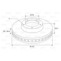 Fits BMW Valeo Front Brake Discs Rotors E36 M3 3.0 1992 1993 1994 1995 34112227172