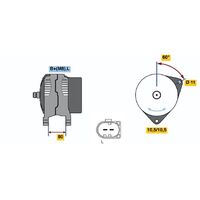 Genuine Bosch Alternator 1986A00875