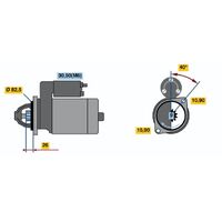 Genuine Bosch Starter Motor 1986S00755