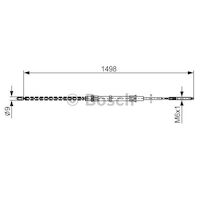 Parking Brake Cable 1H0609721D