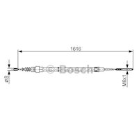 Parking Brake Cable 1H0609721E