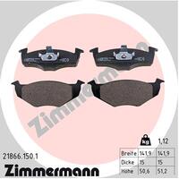 Zimmermann Front Brake Pad Set 1H0-698-151B