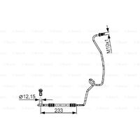 Left Rear Brake Hose 1J0611763K