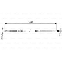 Parking Brake Cable 1K0609721S